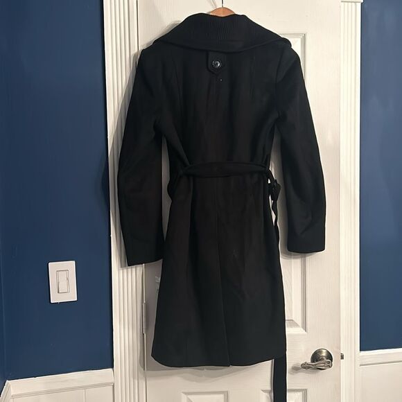 NEW Sam Edelman  Wool Blend Rib Collar Coat - size M - Picture 7 of 8
